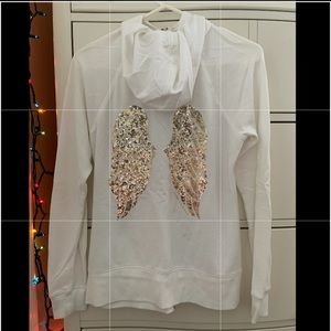 White Victoria’s Secret angel wing jacket